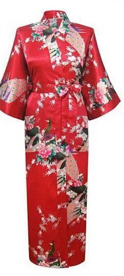 Luxurious Japanese Satin Kimono Robe