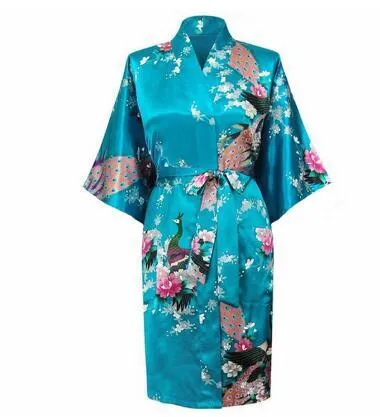 Luxurious Japanese Satin Kimono Robe