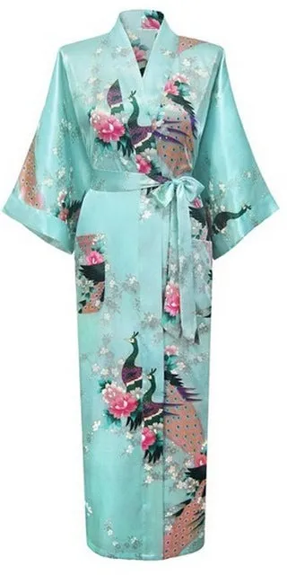 Luxurious Japanese Satin Kimono Robe