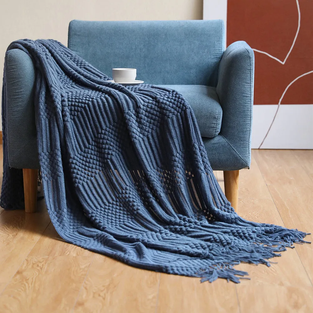 Luxurious Nordic Sofa Knitted Blanket