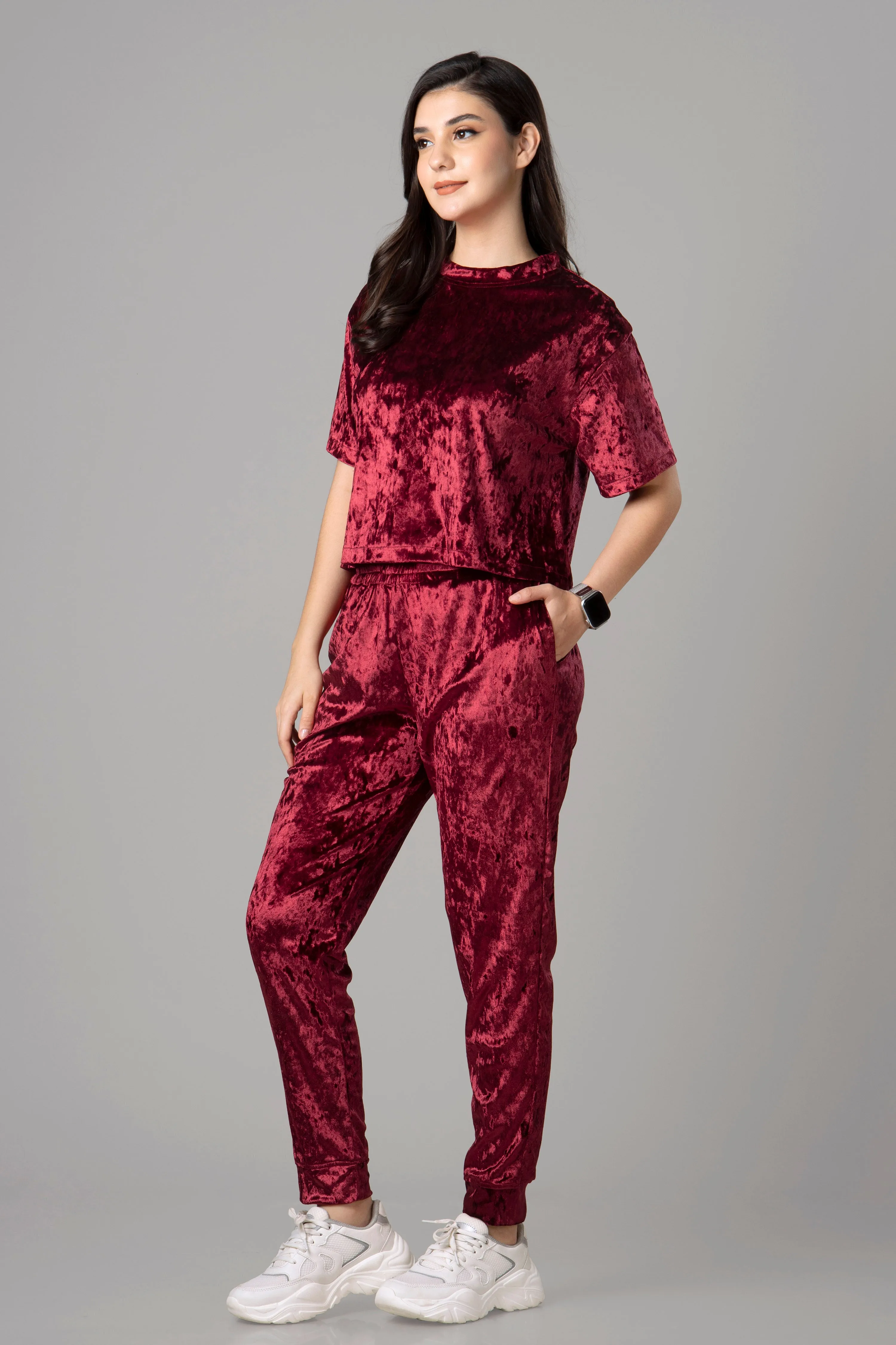 Luxurious Velvet Co-Ord Set For Women