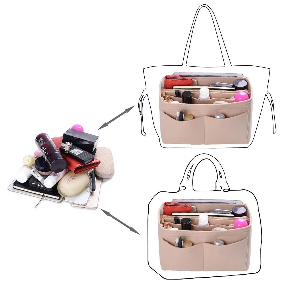 Makeup Organizer Bag that can easily organize and find all your essentials in one place!