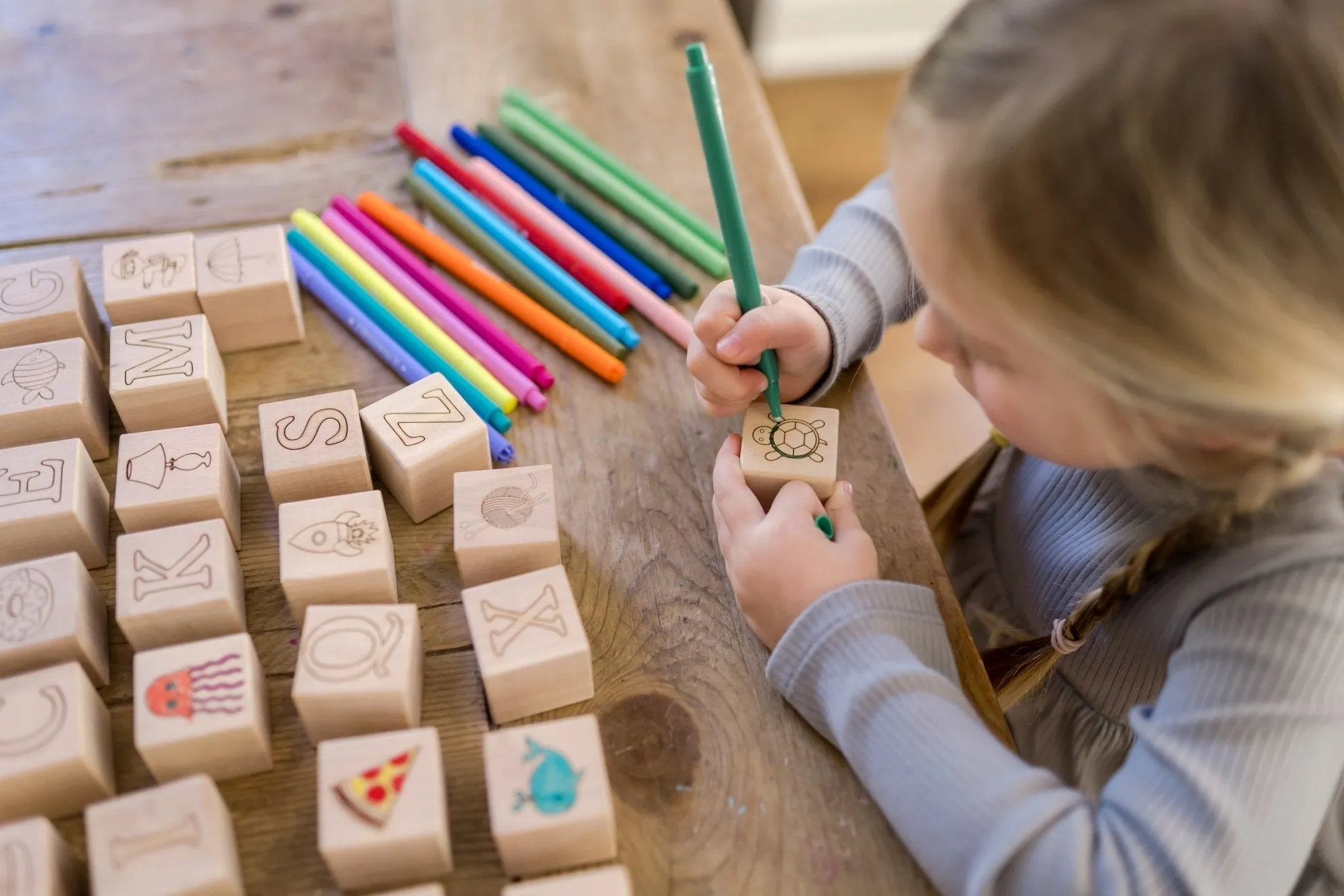 Maple ABC Block Set