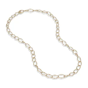 Marco Bicego Marrakech Onde Collection 18K Yellow Gold Long Link Necklace