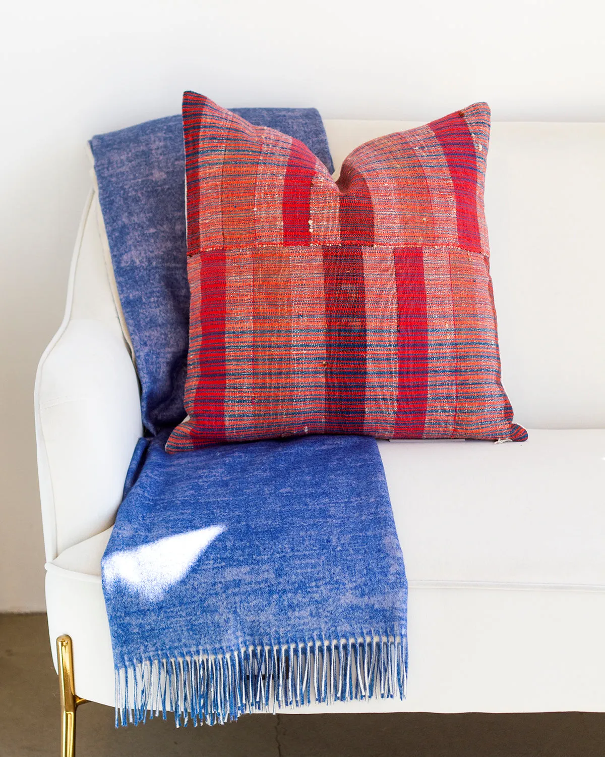 Matilde Red Striped Throw Pillow