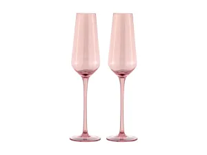 Maxwell & Williams Glamour Flute Set of 2 - Pink