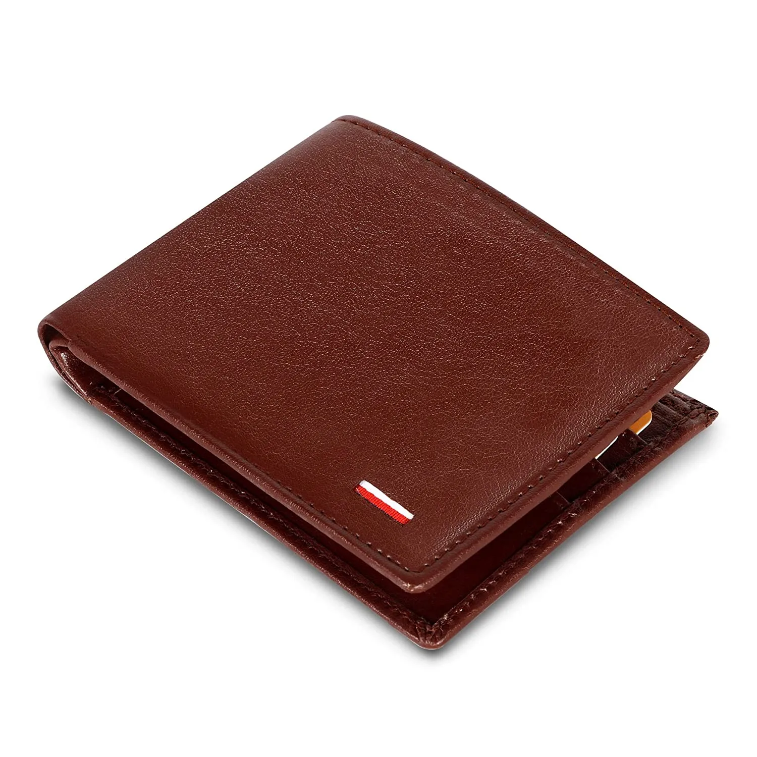 Men Casual, Formal Brown Artificial Leather Wallet  (6 Card Slots)