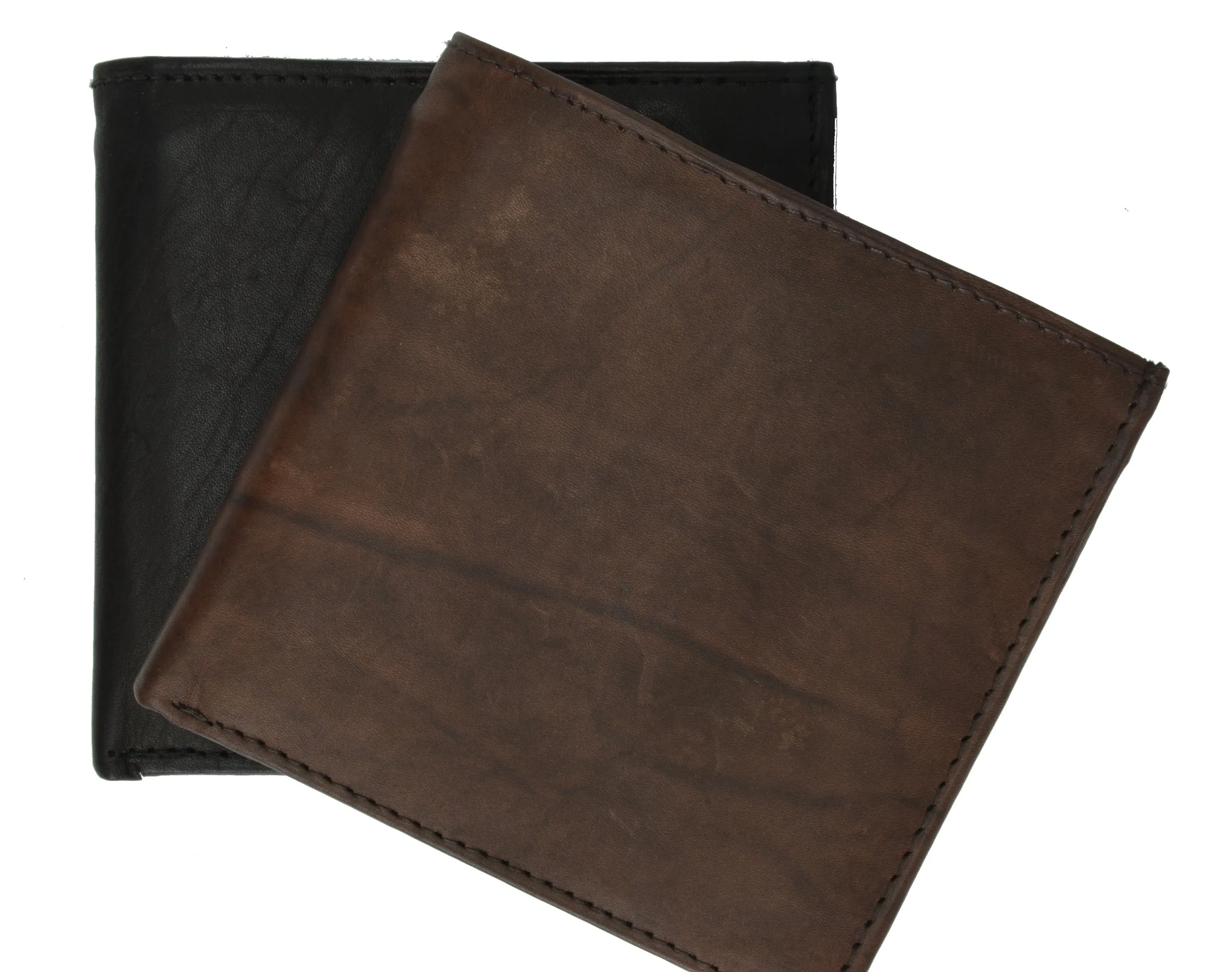 Mens Hispter Genuine Leather Bifold Card ID Wallet 501CF