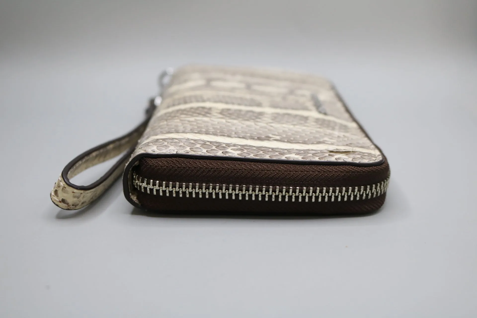 Michael Kors Snake Skin Wallet (L) 0.75" (W) 7" (H) 4"