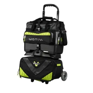 Motiv Vault 4 Ball Roller Grey Lime Bowling Bag