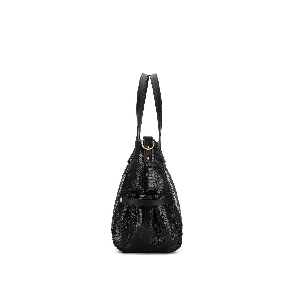 Natalia Black 2 Piece Handbag Set