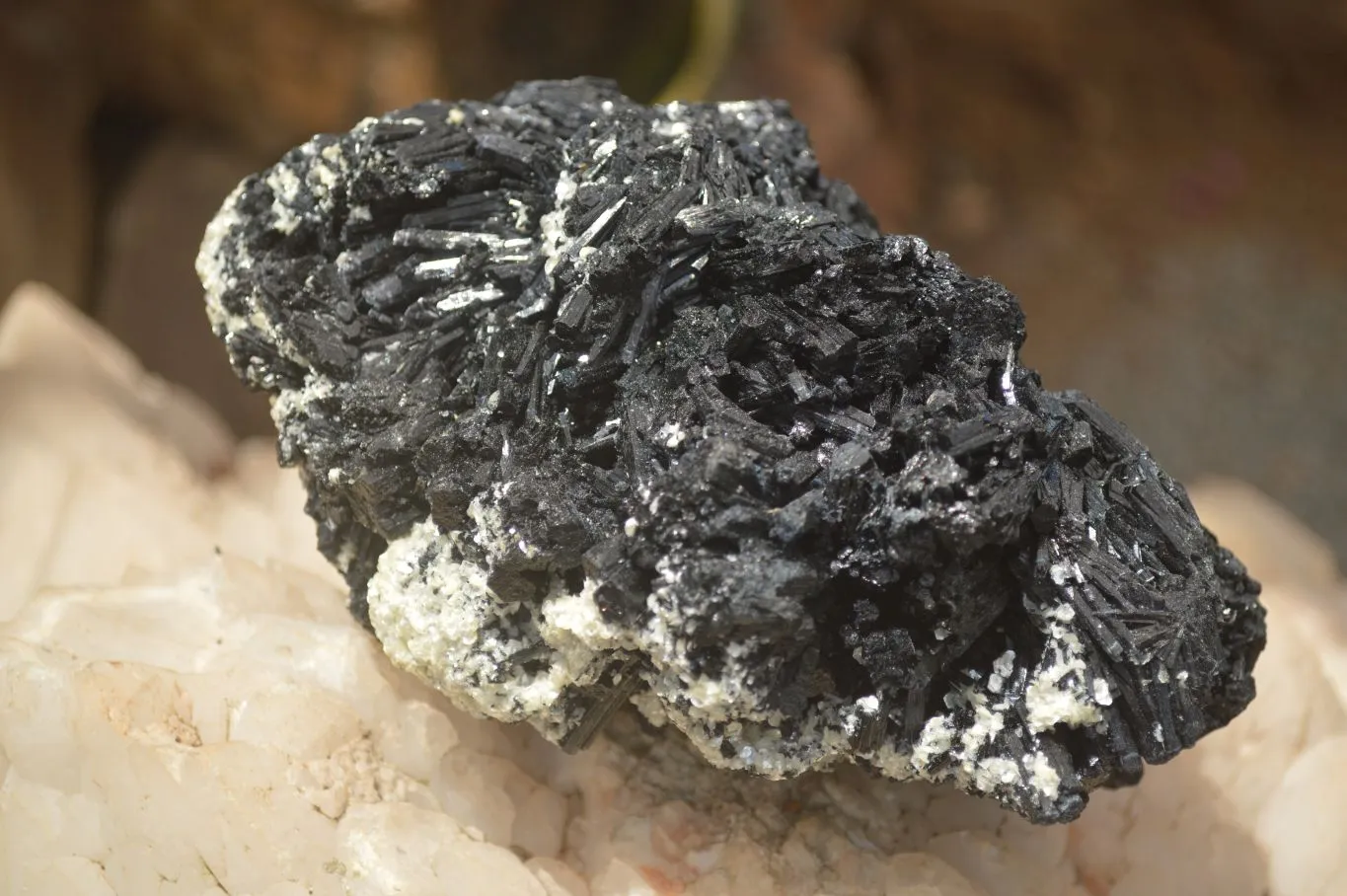 Natural Black Tourmaline Specimen x 1 From Erongo Mountains, Namibia