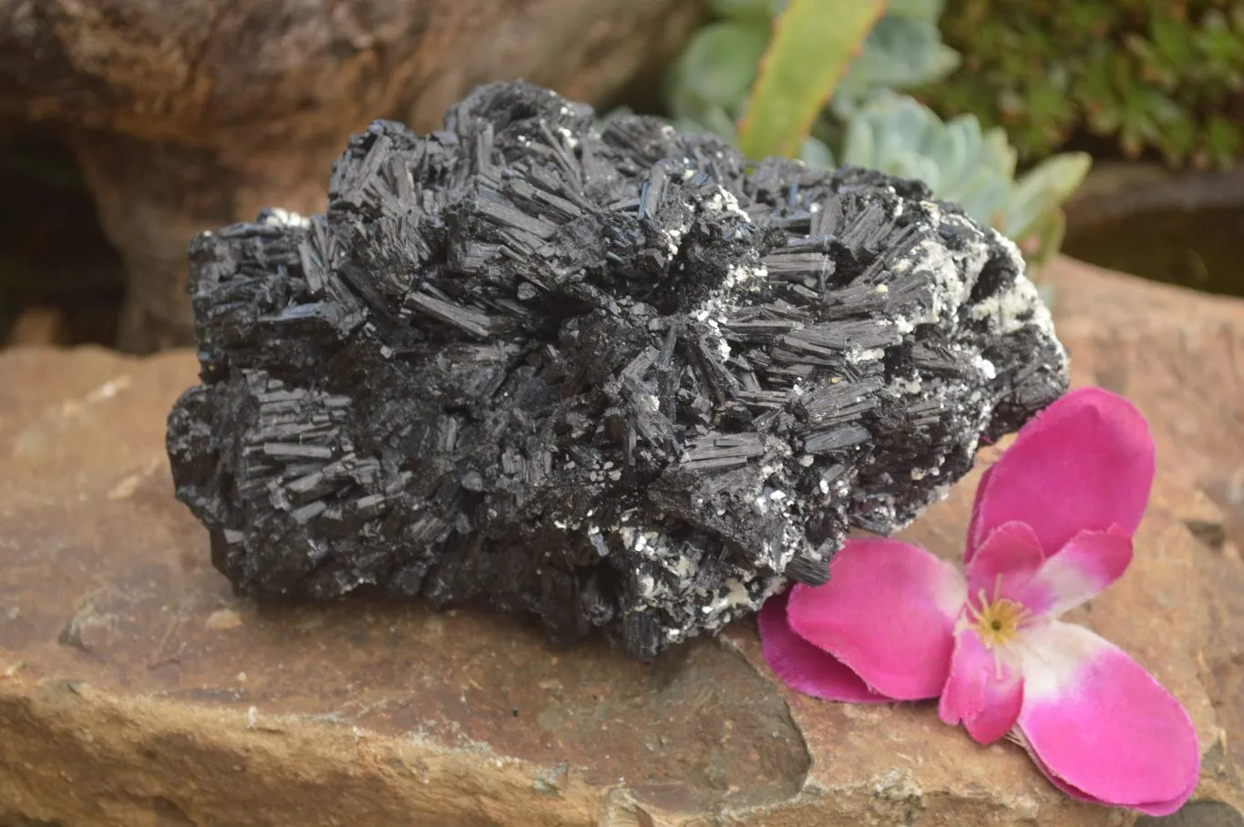 Natural Black Tourmaline Specimen x 1 From Erongo Mountains, Namibia