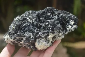 Natural Black Tourmaline Specimen x 1 From Erongo Mountains, Namibia