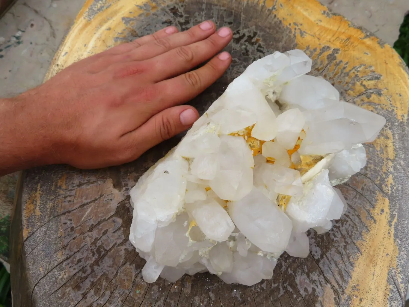 Natural Clear Madagascar Quartz Cluster x 1 From Madagascar