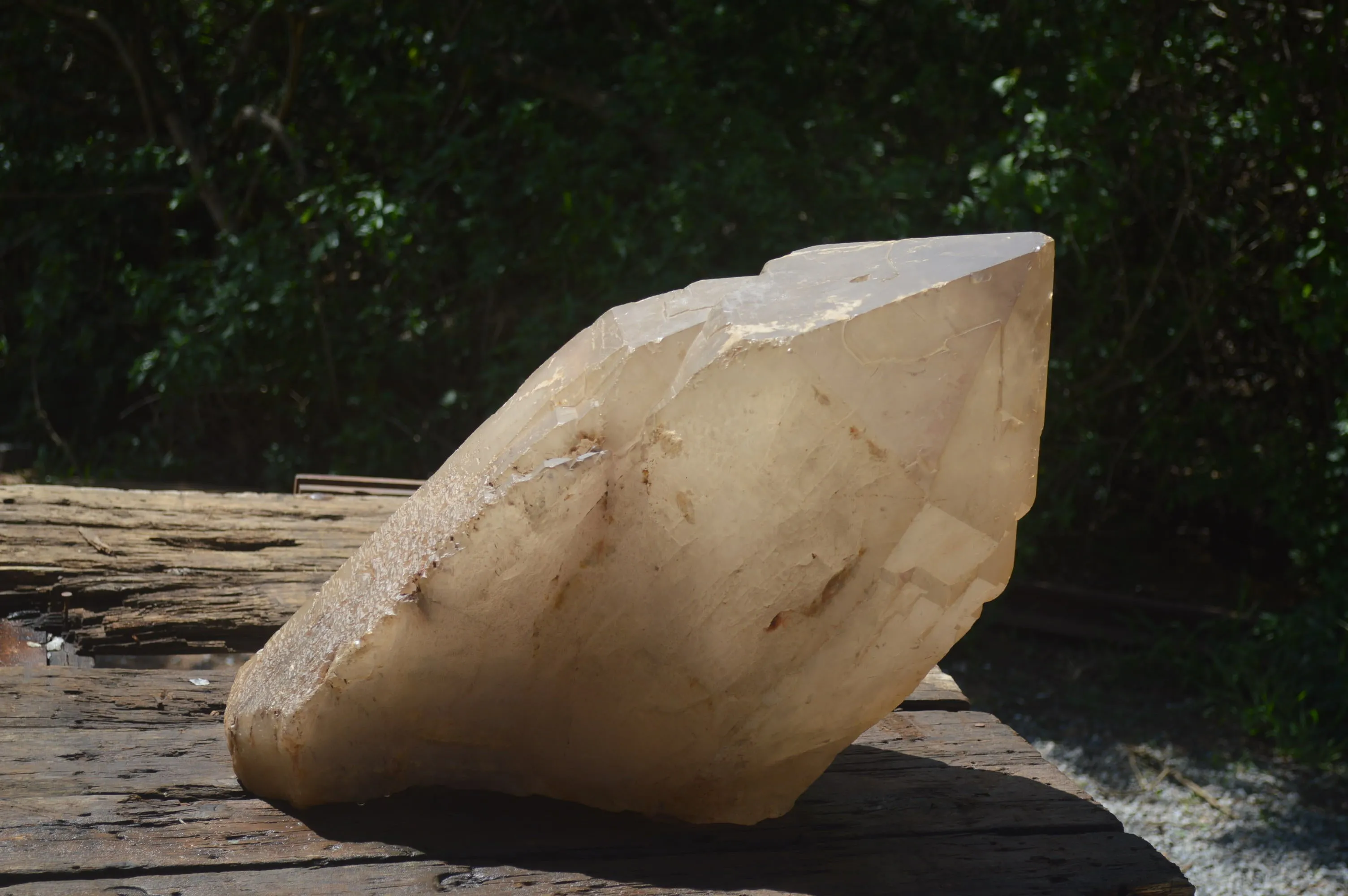 Natural Extra Large 1980's Self Healed Smokey Quartz Floater Crystal x 1 From Karibib, Namibia