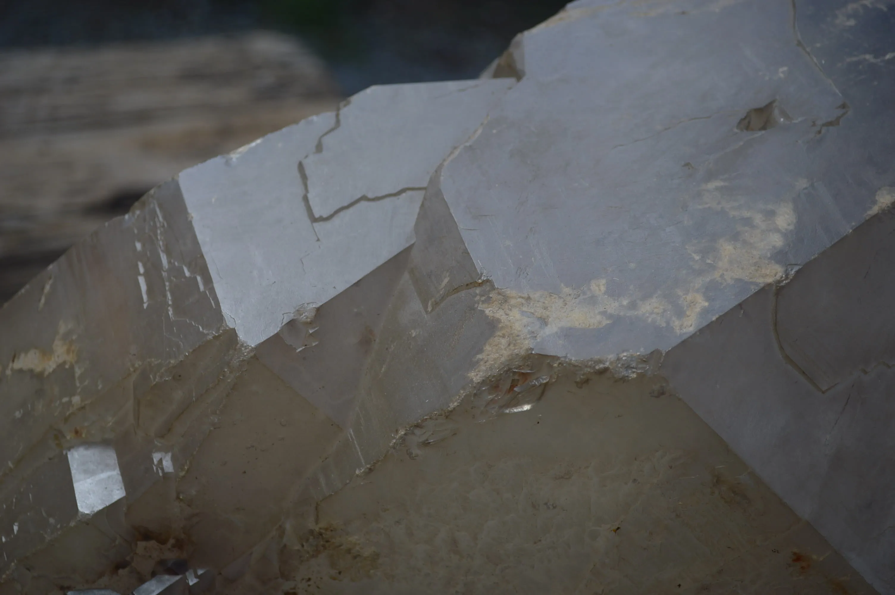 Natural Extra Large 1980's Self Healed Smokey Quartz Floater Crystal x 1 From Karibib, Namibia