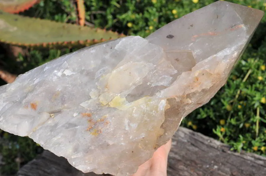 Natural Large Arcadian Quartz Cluster x 1 From Angola