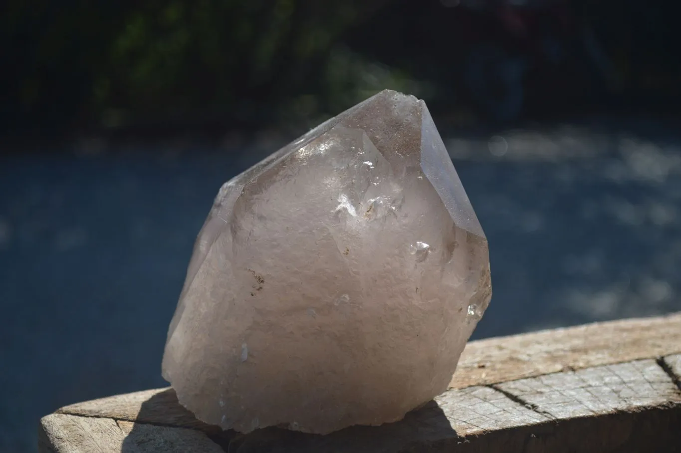 Natural Large Smokey Quartz Floater Crystal Formations x 2 From Mulanje, Malawi