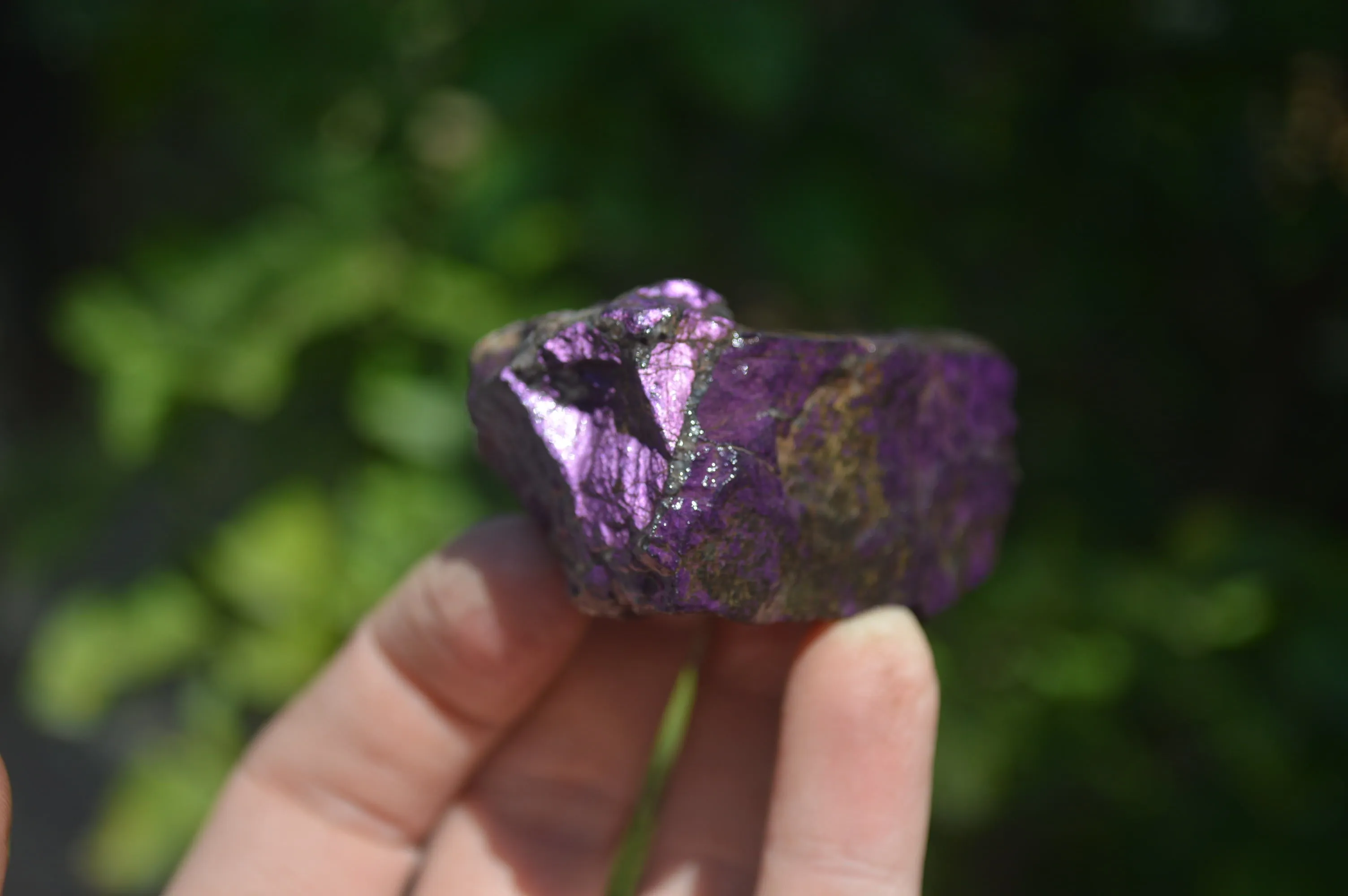 Natural Metallic Purpurite Cobbed Specimens x 15 From Erongo, Namibia