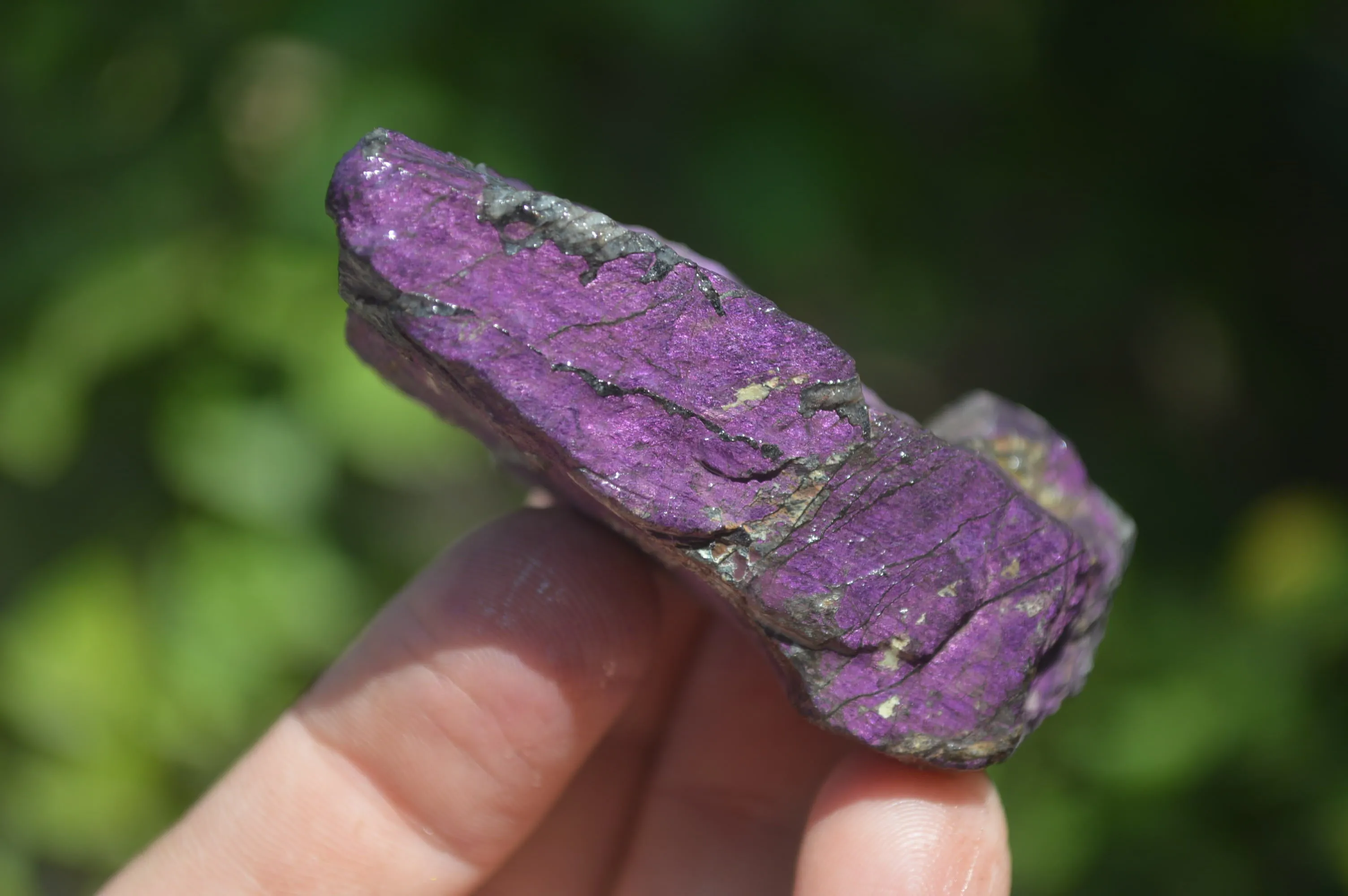 Natural Metallic Purpurite Cobbed Specimens x 15 From Erongo, Namibia