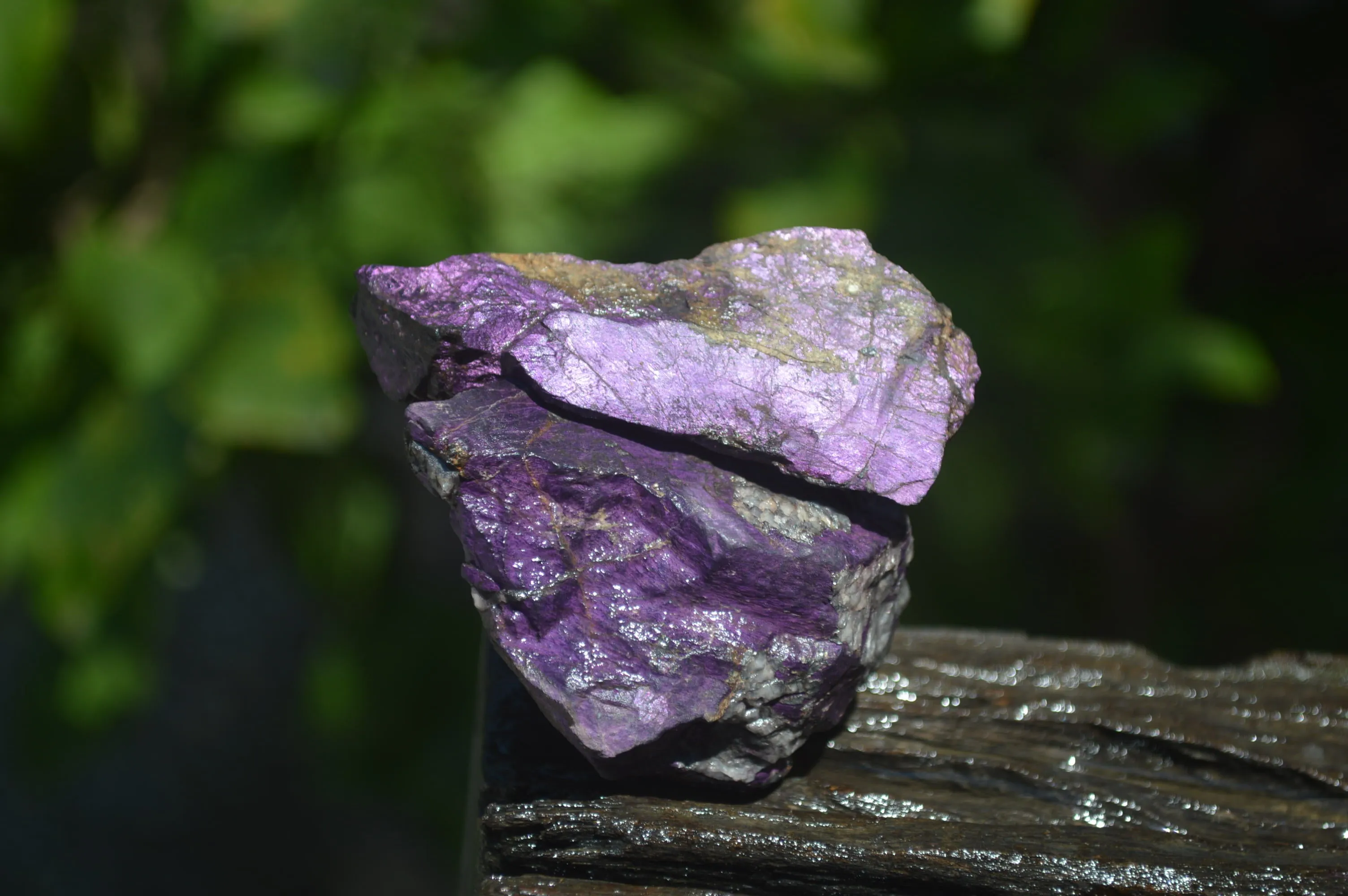 Natural Metallic Purpurite Cobbed Specimens x 15 From Erongo, Namibia