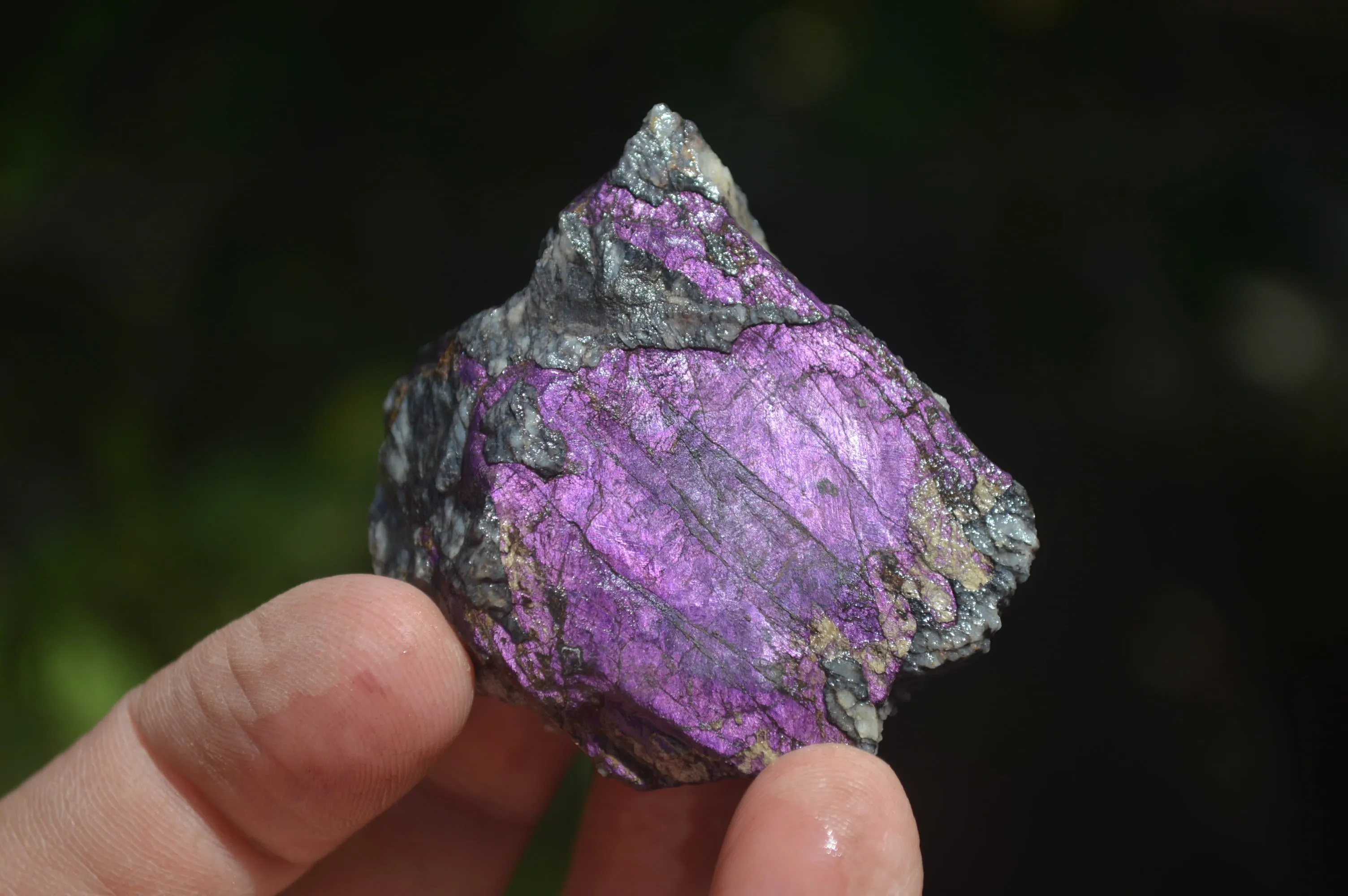 Natural Metallic Purpurite Cobbed Specimens x 15 From Erongo, Namibia