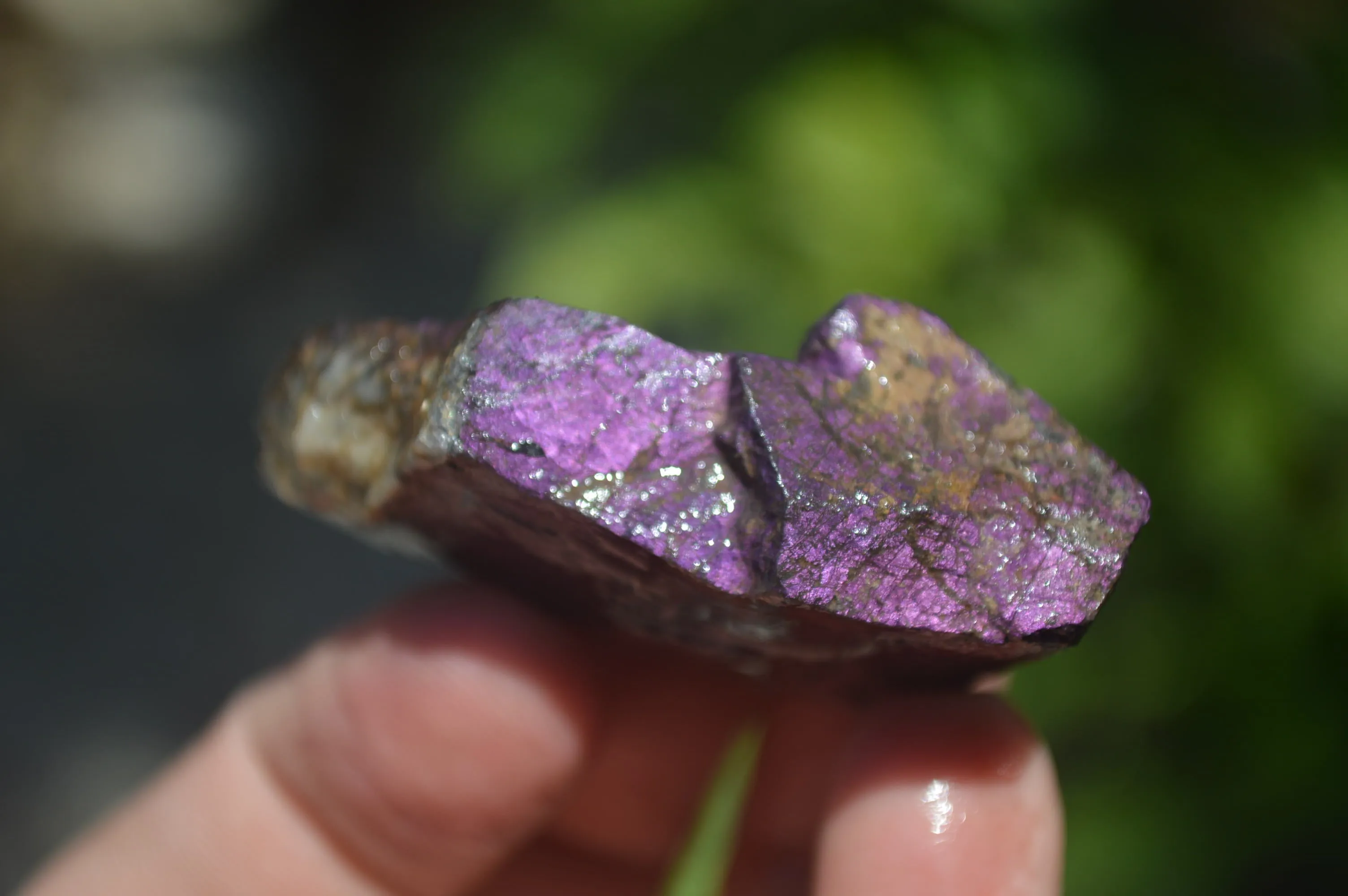 Natural Metallic Purpurite Cobbed Specimens x 15 From Erongo, Namibia