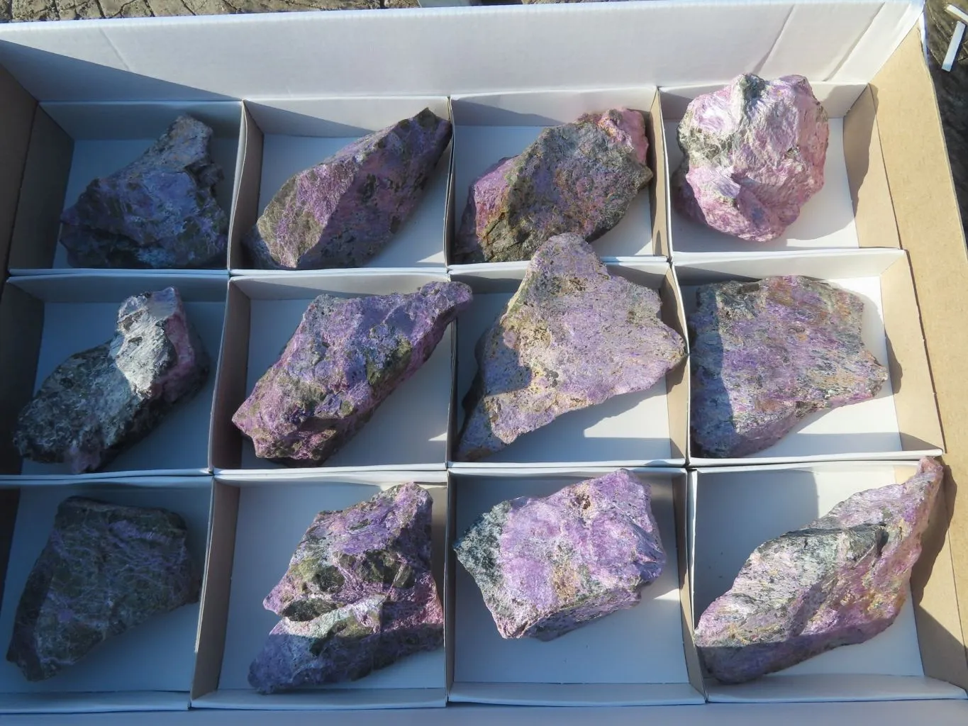 Natural Selected Rare Stichtite & Green Serpentine Specimens x 12 From Barberton, South Africa