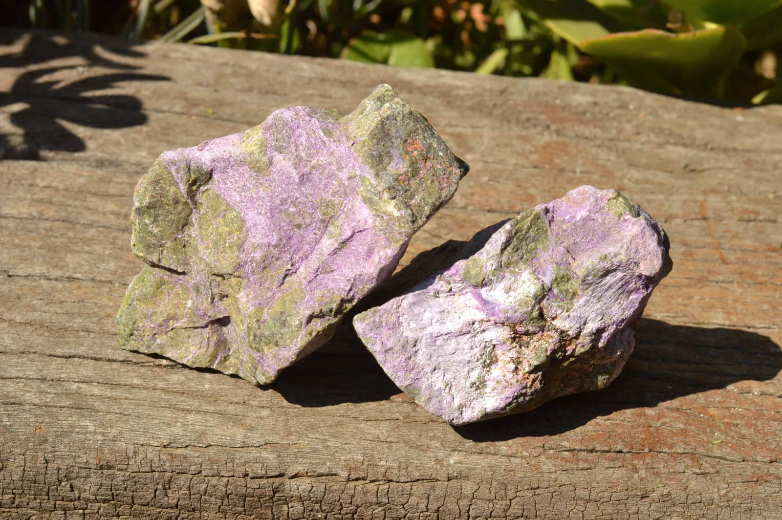 Natural Selected Stichtite & Green Serpentine Cobbed Specimens x 12 From Barberton, South Africa