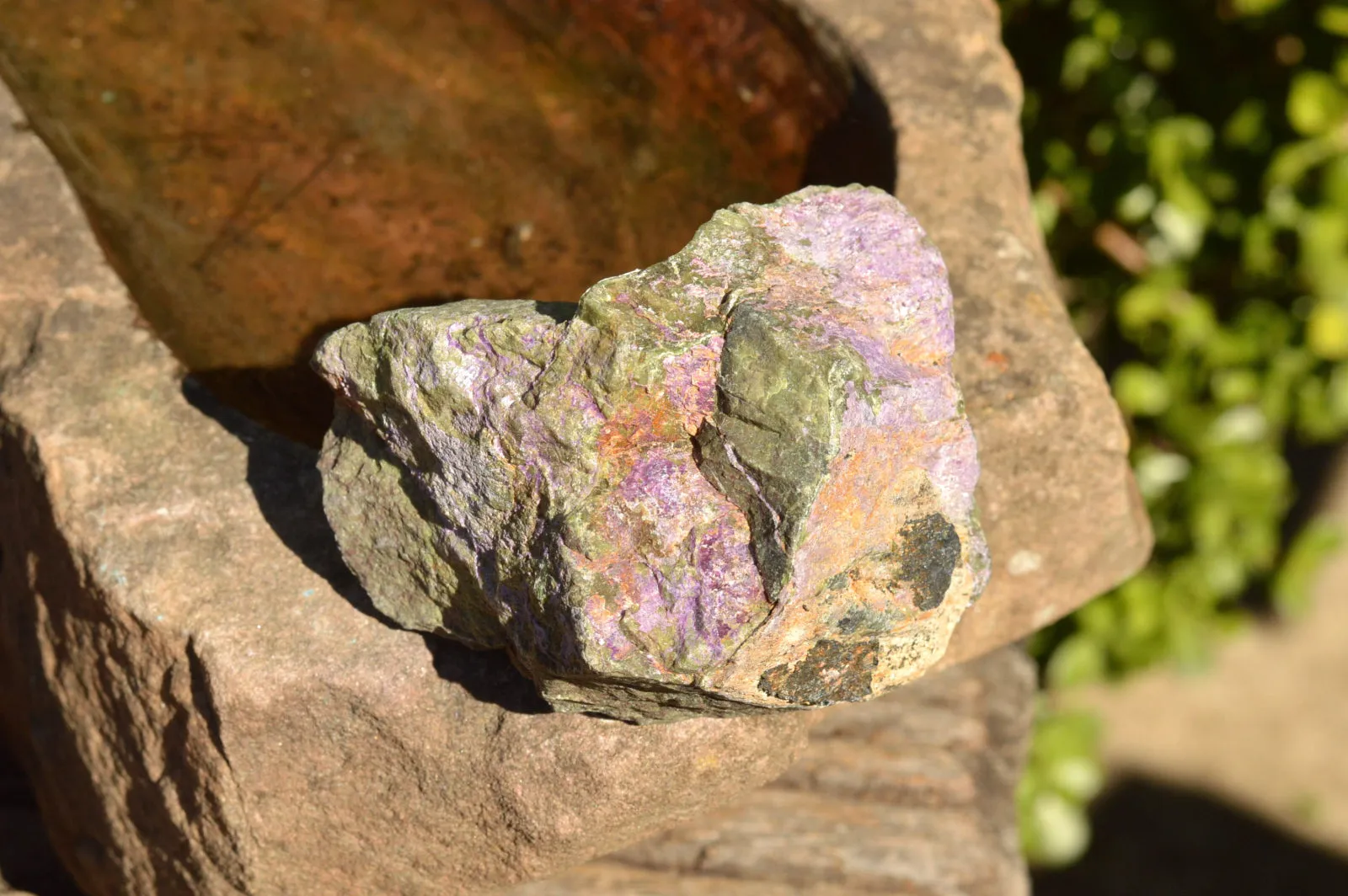 Natural Selected Stichtite & Green Serpentine Cobbed Specimens x 12 From Barberton, South Africa