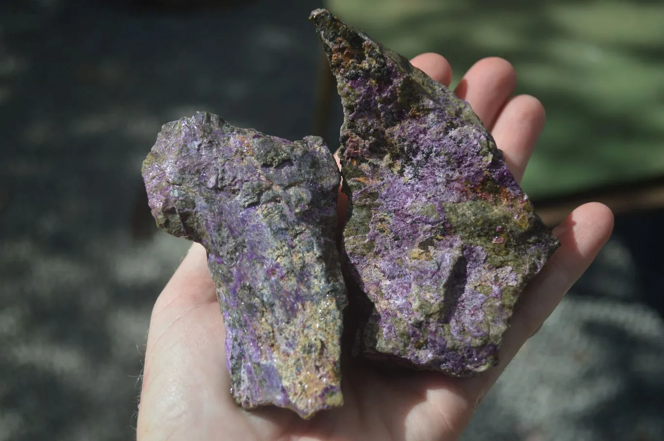 Natural Stichtite & Serpentine Cobbed Specimens x 12 From Barberton, South Africa