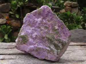 Natural Stichtite & Serpentine Specimens With Silky Purple Threads x 6 From Barberton, South Africa