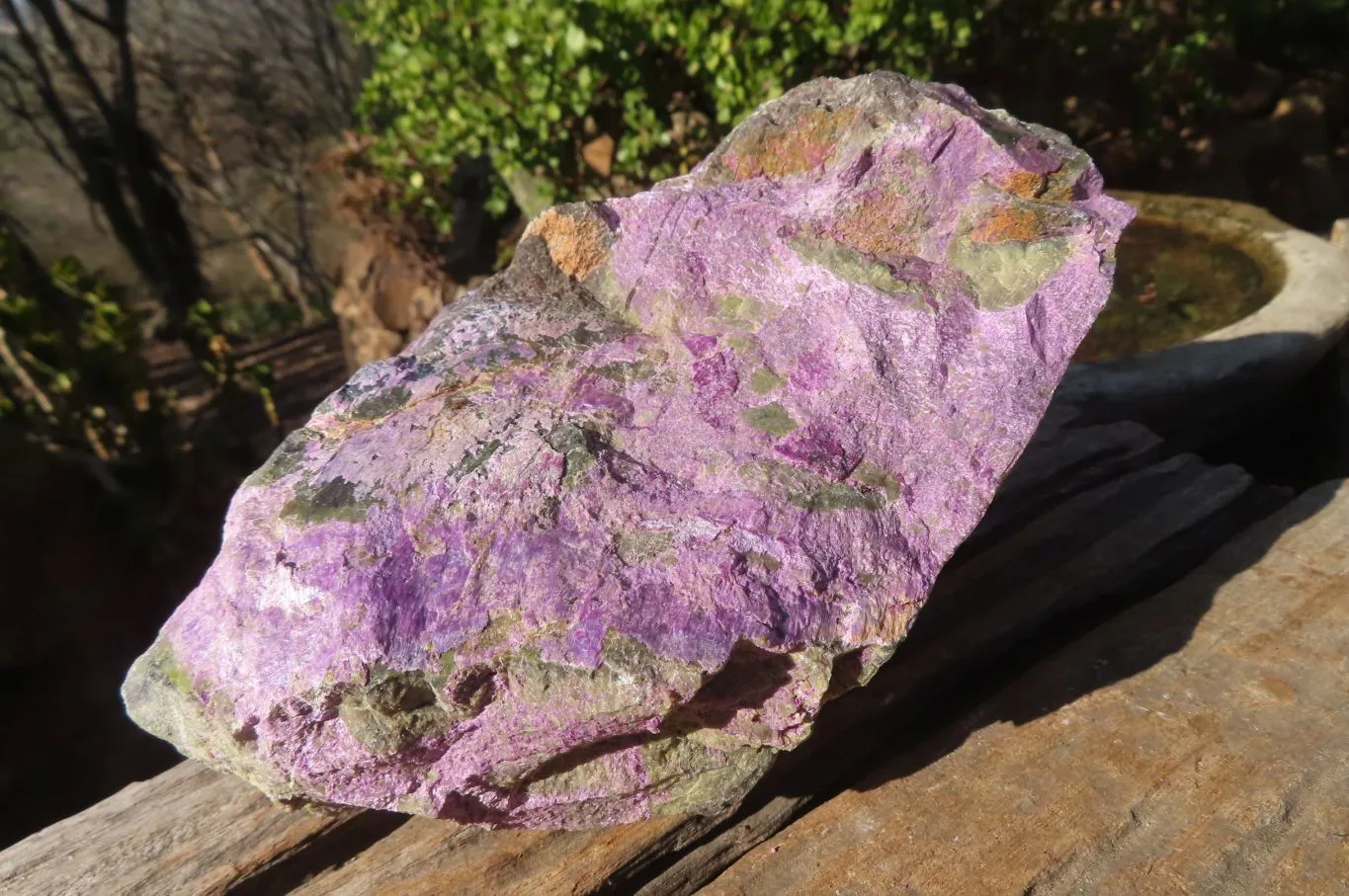 Natural Stichtite & Serpentine Specimens x 2 From Barberton, South Africa