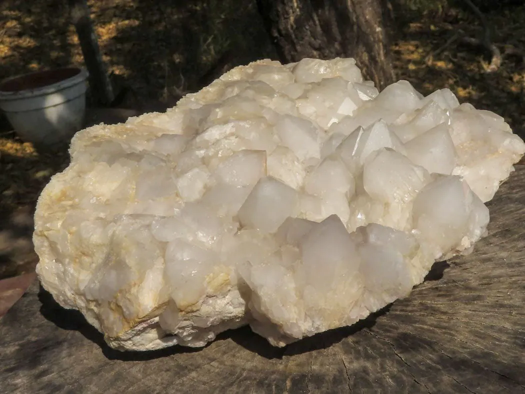 Natural Stunning Large White Quartz Cluster  x 1 From Mandrosonoro, Madagascar