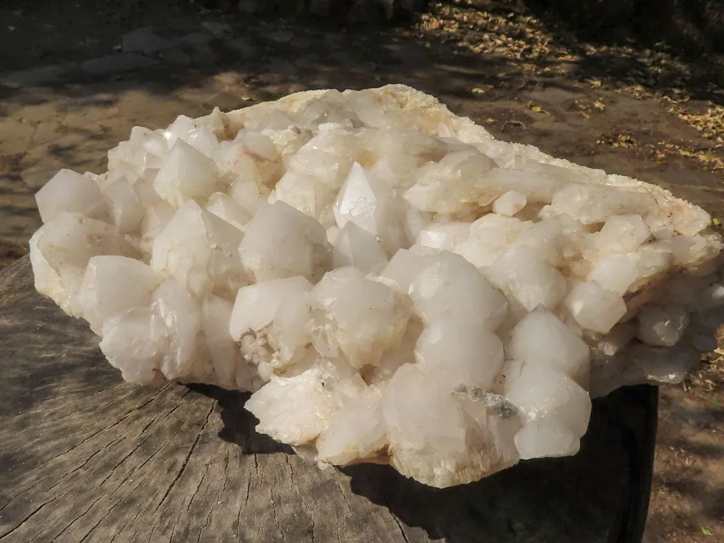 Natural Stunning Large White Quartz Cluster  x 1 From Mandrosonoro, Madagascar