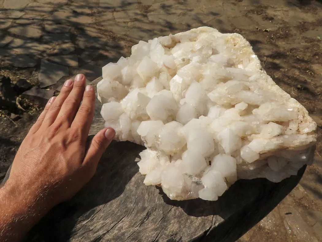 Natural Stunning Large White Quartz Cluster  x 1 From Mandrosonoro, Madagascar