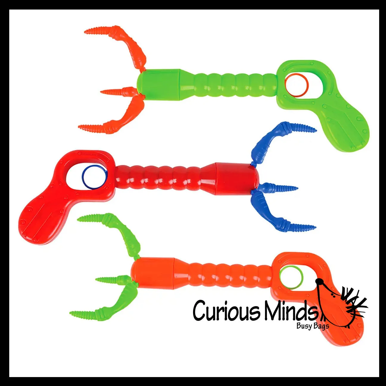 NEW - Dino Grabber Claw Toy Pinch Tong - Tweezer Claw Reacher Robot Arm Pick Up