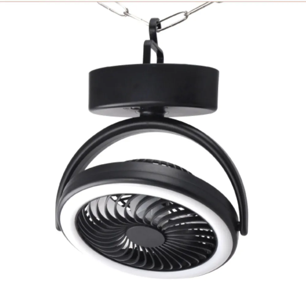 New Product Usb Rechargeable Outdoor Camping Fan Three-Function Camping Light Tent Fan Light