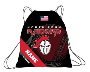 North Penn Raiders Baseball Sublimated Drawstring Bag