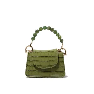 Olive Green Vegan Croc Horra Bag