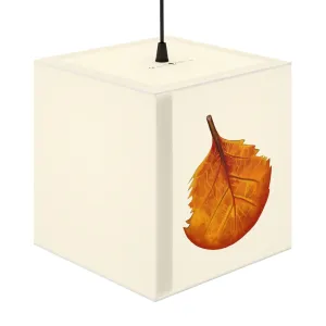 Orange Leaf Personalized Lamp