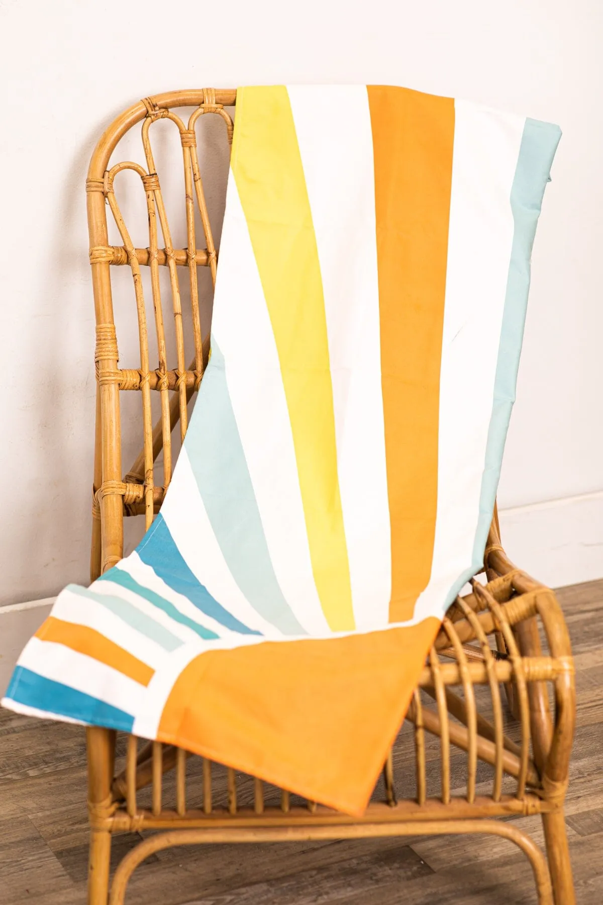 Orange Sunburst Quick Dry Beach Towel