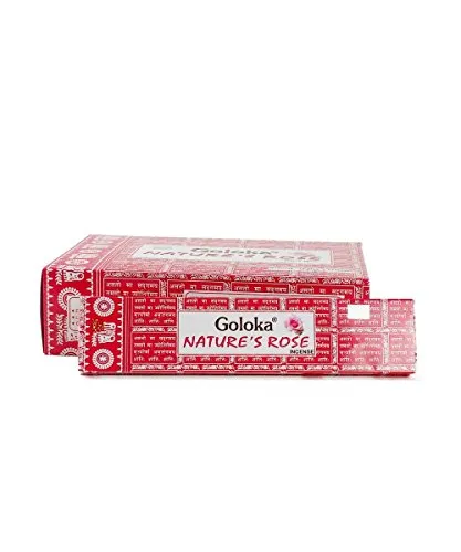 Original Goloka Natures Rose Incense Box of 12 Packs