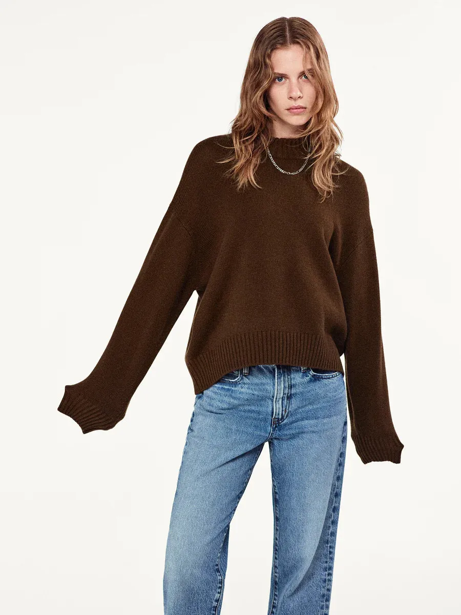 OVERSIZED CASHMERE CREW 112124