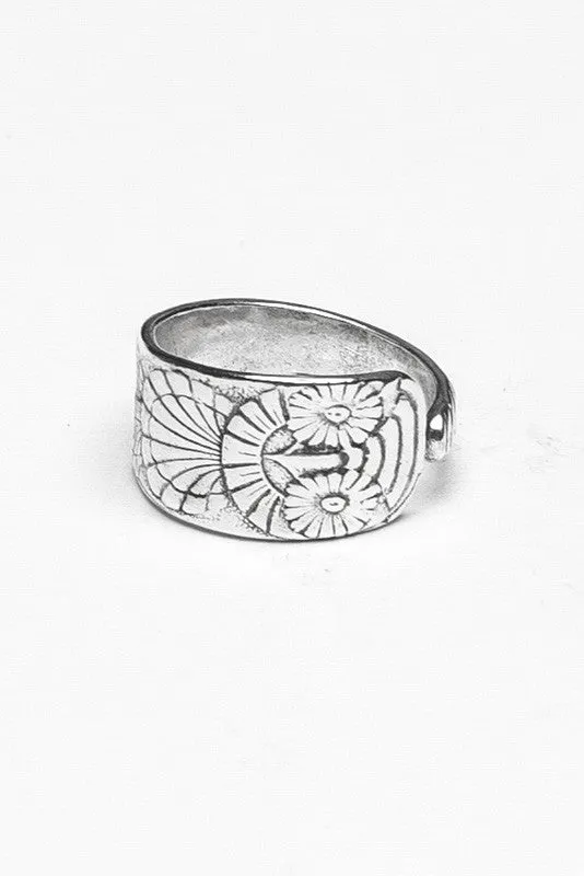 Owl Sterling Silver Spoon Ring