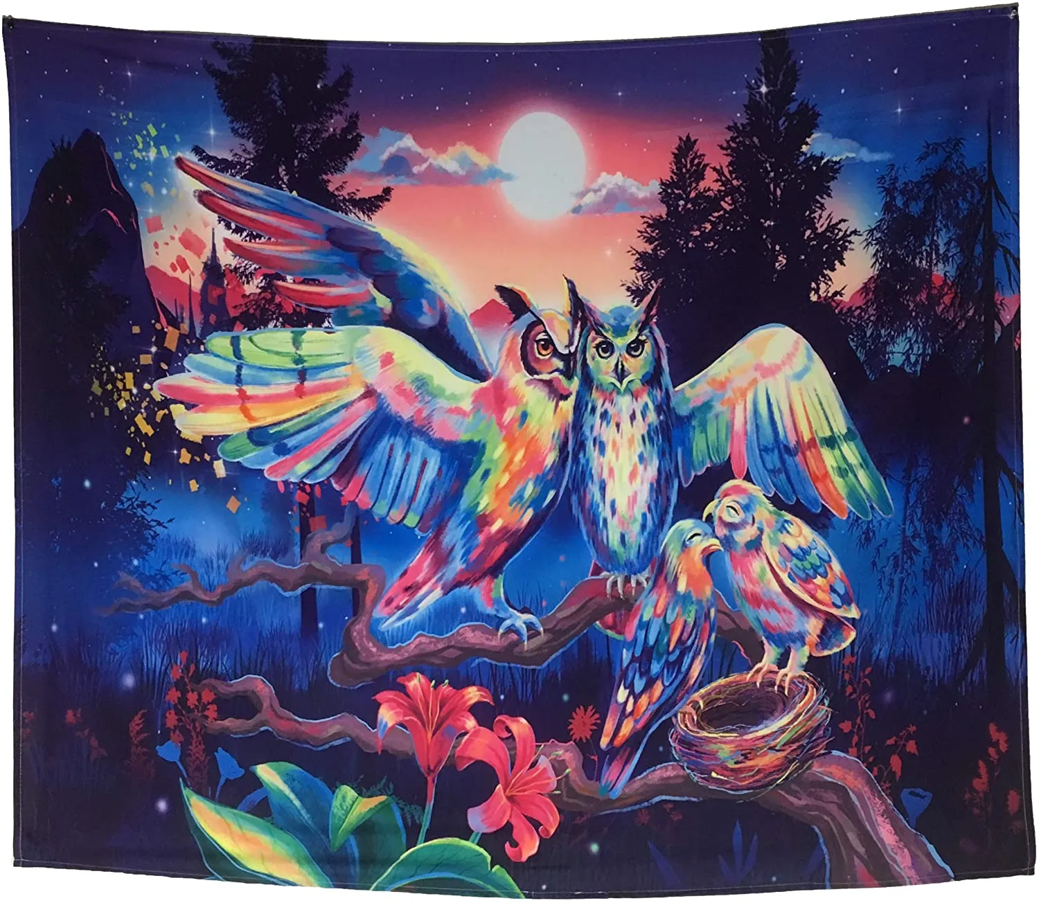 Owls Of The Night Tapestry