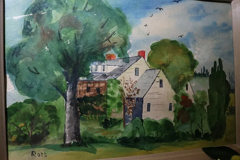 Painting Pennsylvania Water Color Landscape Signed