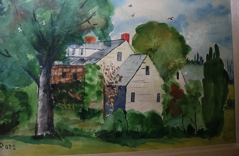 Painting Pennsylvania Water Color Landscape Signed