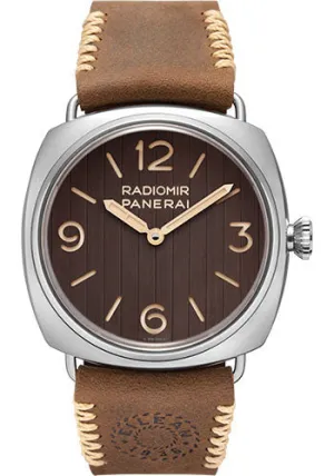 Panerai Radiomir Eilean - 45mm Engraved Patina Steel Case - Black Dial - PAM01243